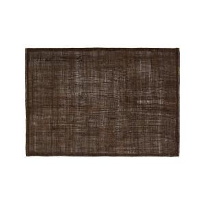 Kaffebrun rektangulär bordstablett av linne