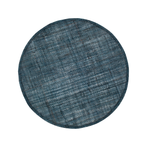 Bläckblå rund bordstablett av lin