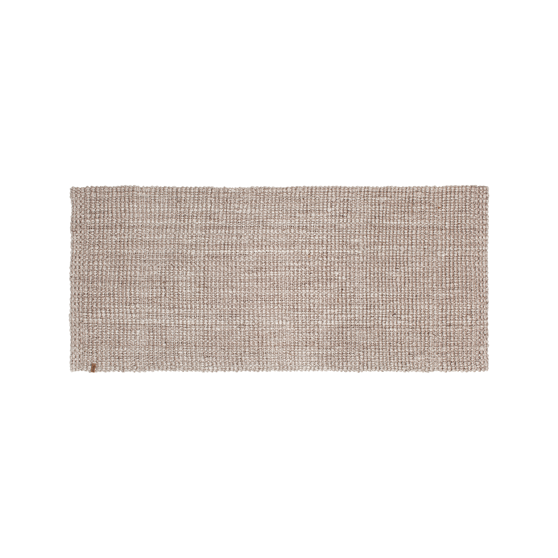 Grey long rug Julia of jute