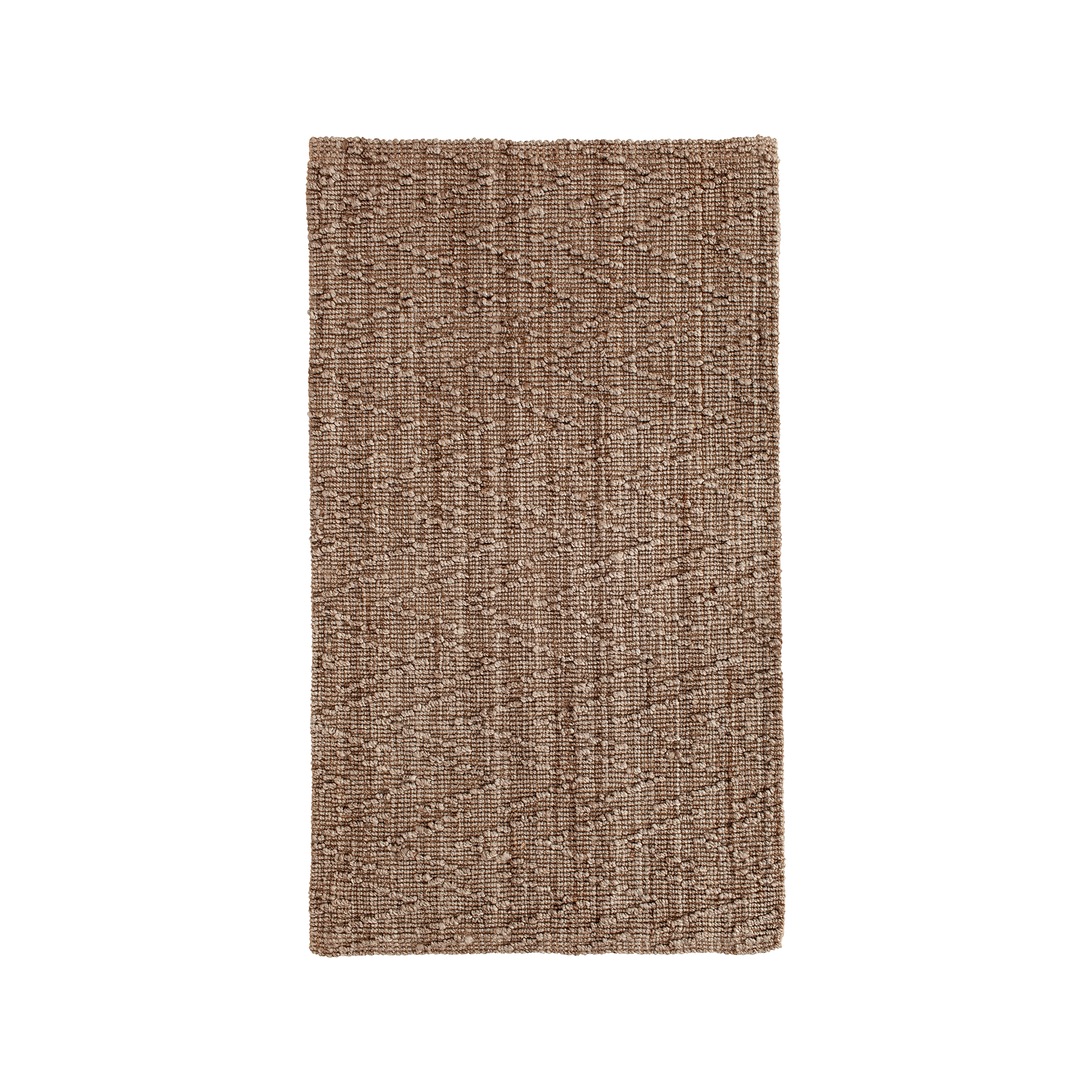 Wavy-pattarned Art rug, made of jute