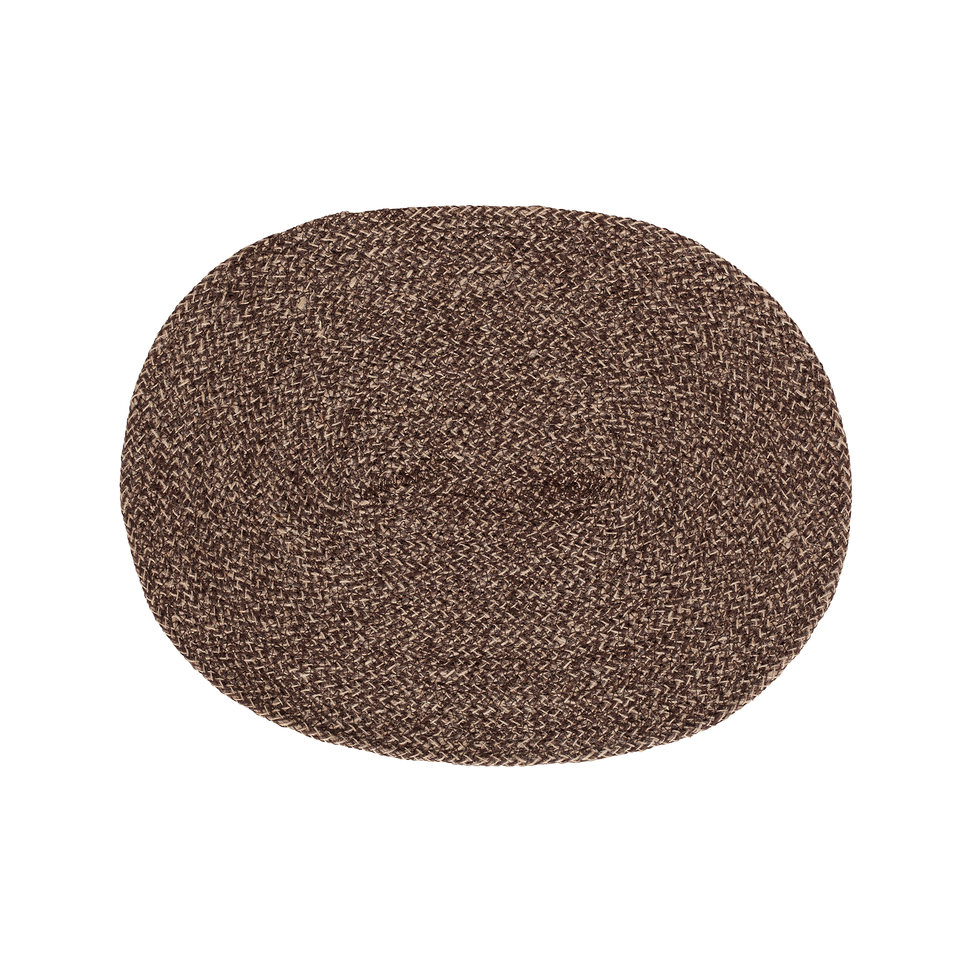 Placemat Ella brown/natural oval
