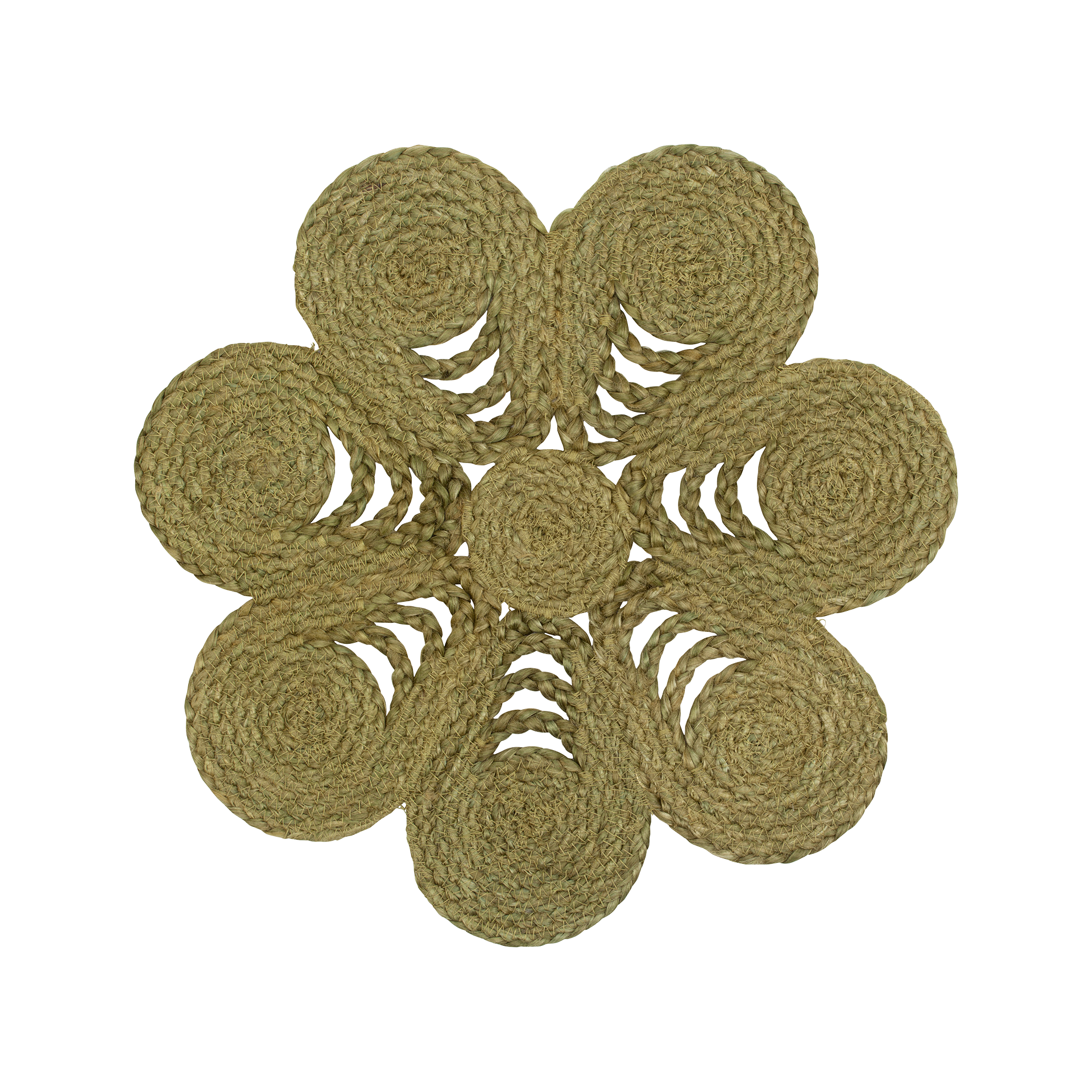 Placemat Elin anemone avocado d40cm