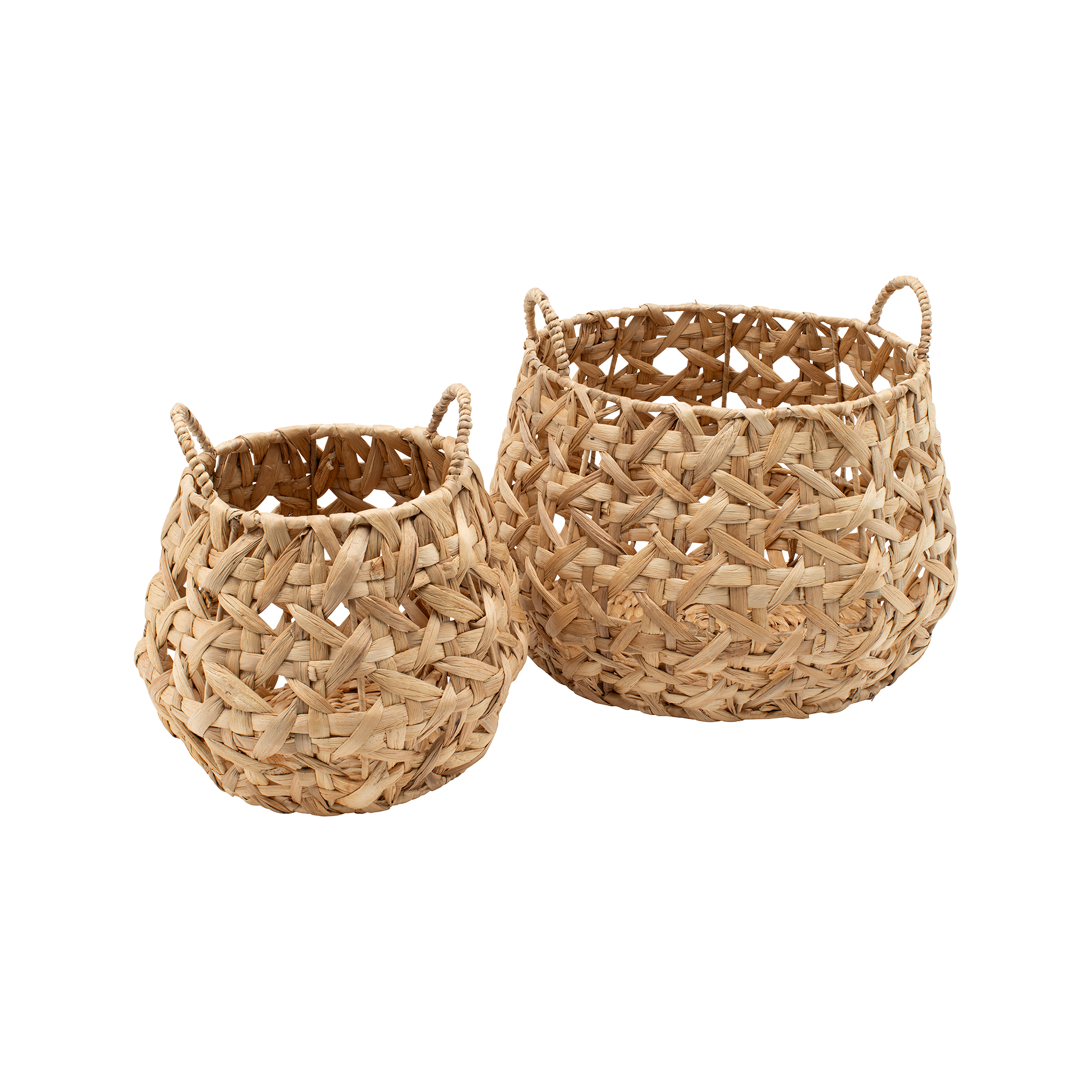 Basket round Lily lace S/2