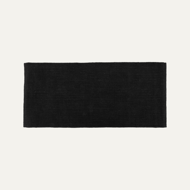 Rug Fiona black 80x180cm