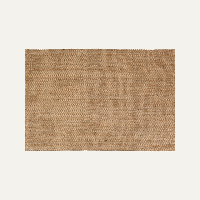 Uncolored natural large rug Freja, made of jute 