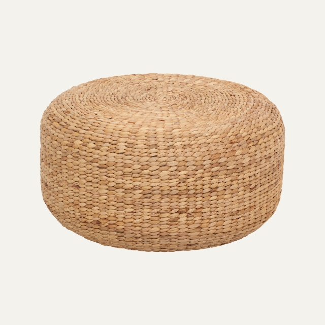 Seating pouf round Lily natural d59