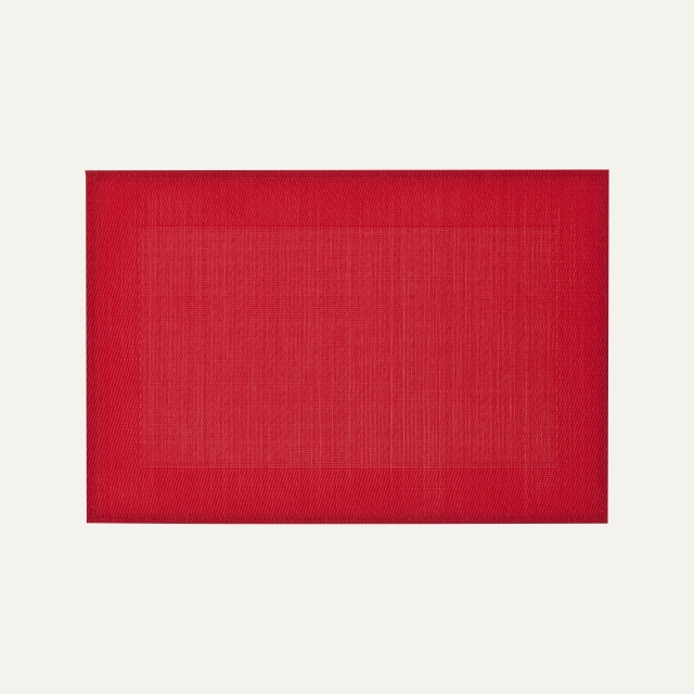 Röd rektangulär bordstablett Stina av syntet 