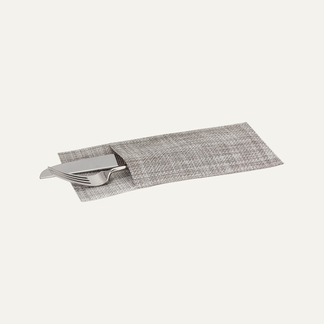 Grey synthetic cutlery holder S/2 Sixten