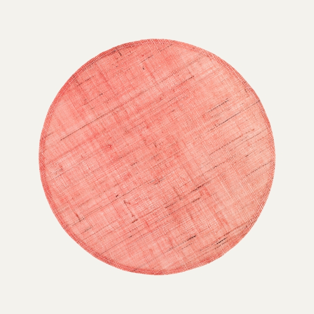 Placemat Linnea soft coral d38cm