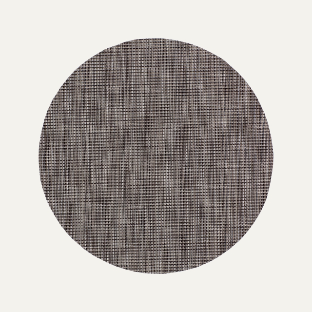 Dark grey round synthetic placemat Sixten 