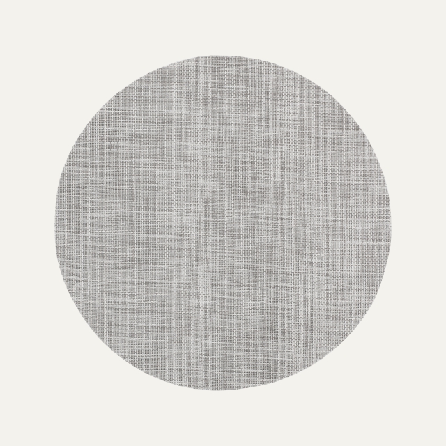 Grey round synthetic placemat Sixten 