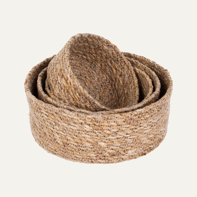 Mini basket in seagrass Emil S/4