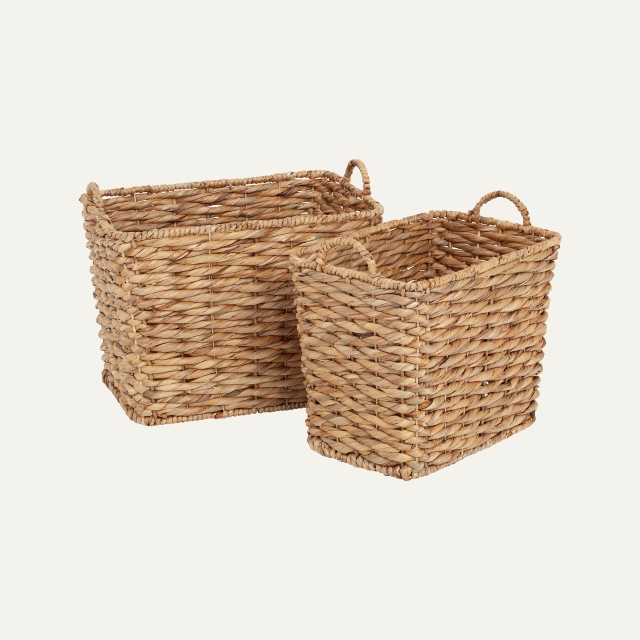 Basket rect twist Lily natural S/2