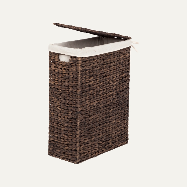 Laundry basket slim Lily brown