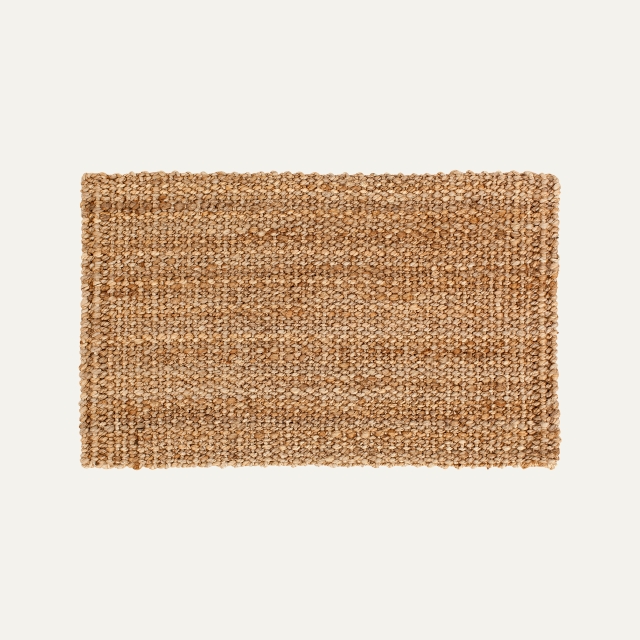 Uncolored natural small doormat Freja, make of jute 