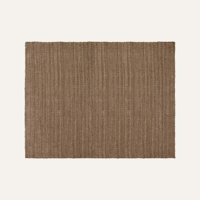 Uncolored natural grey large rug Freja, made of jute 