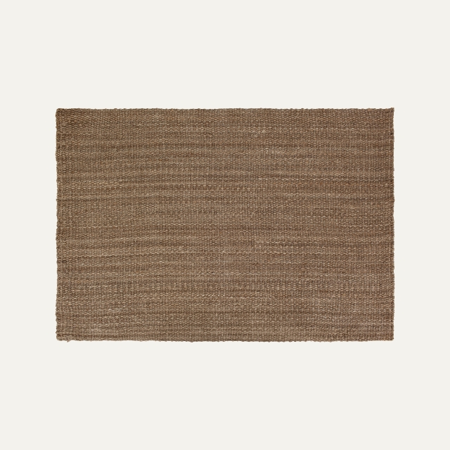 Uncolored natural grey large rug Freja, made of jute 