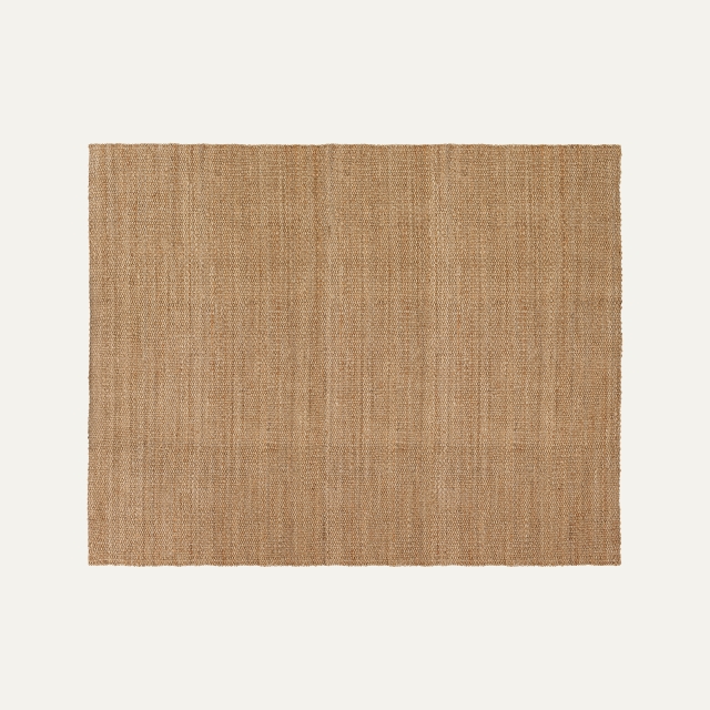 Uncolored natural large rug Freja, made of jute 