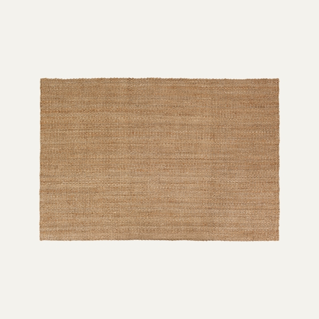 Undyed natural large rug Freja, made of jute