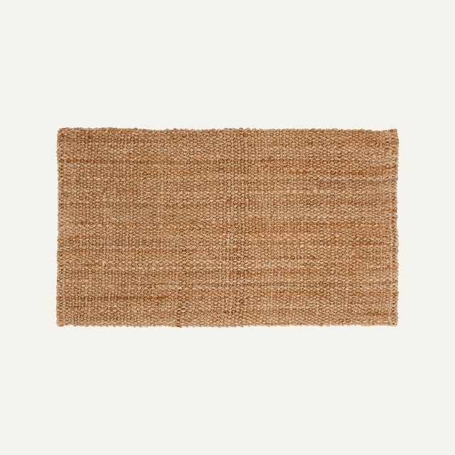 Uncolored natural long doormat Freja, made of jute 