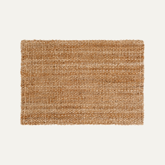 Uncolored natural doormat Freja, made of jute 