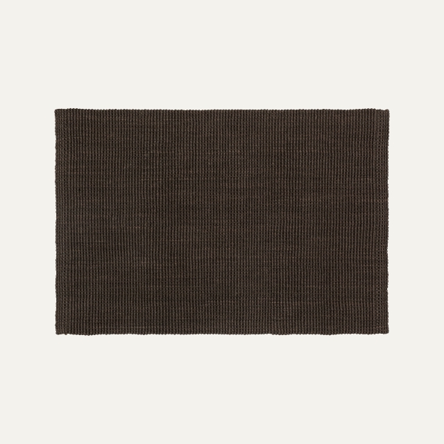 Dark brown doormat Fiona of jute