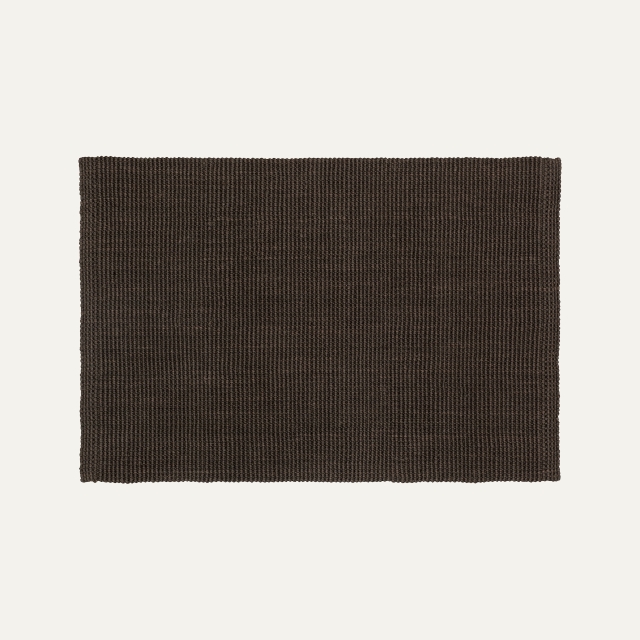 Dark brown doormat Fiona of jute