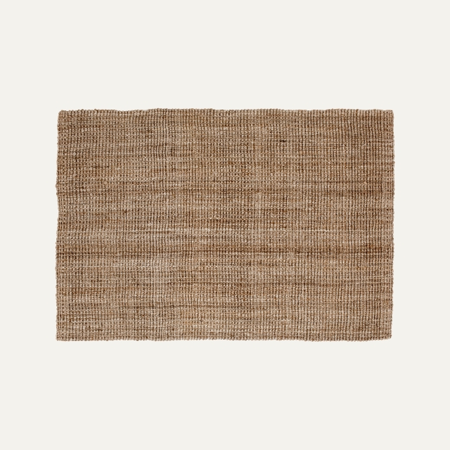 Natural grey large rug Julia of jute