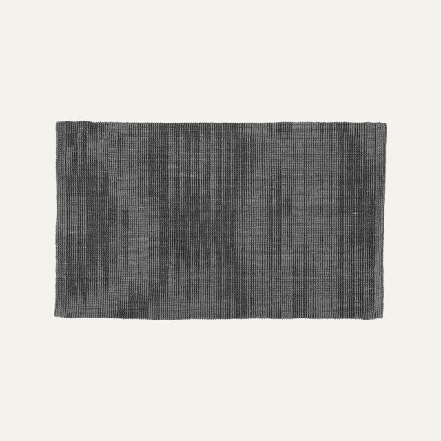 Dark grey long doormat Fiona of jute