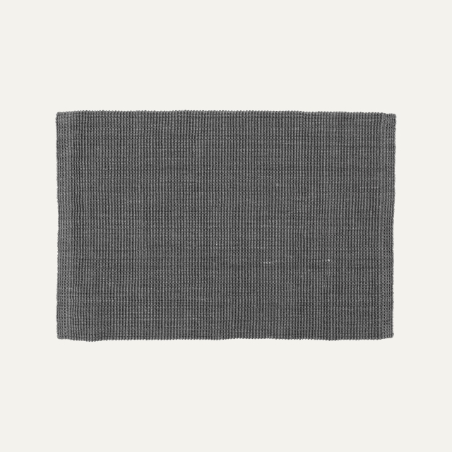 Dark grey door mat Fiona of jute