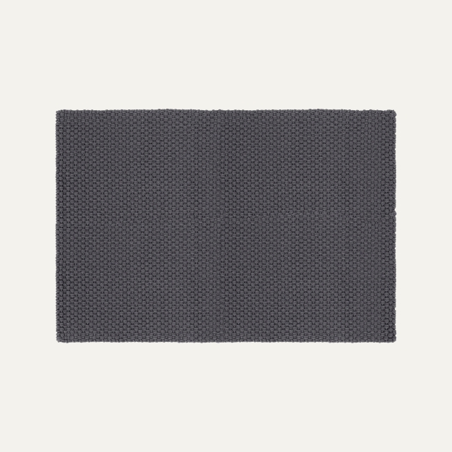 Dark gray PET rug Rope for outdoor use