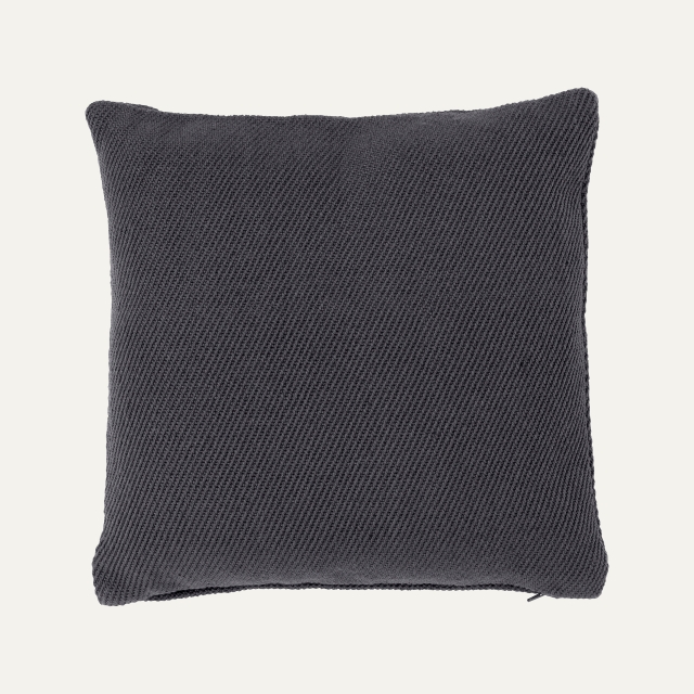 Dark gray PET pillow Plain for outdoor use