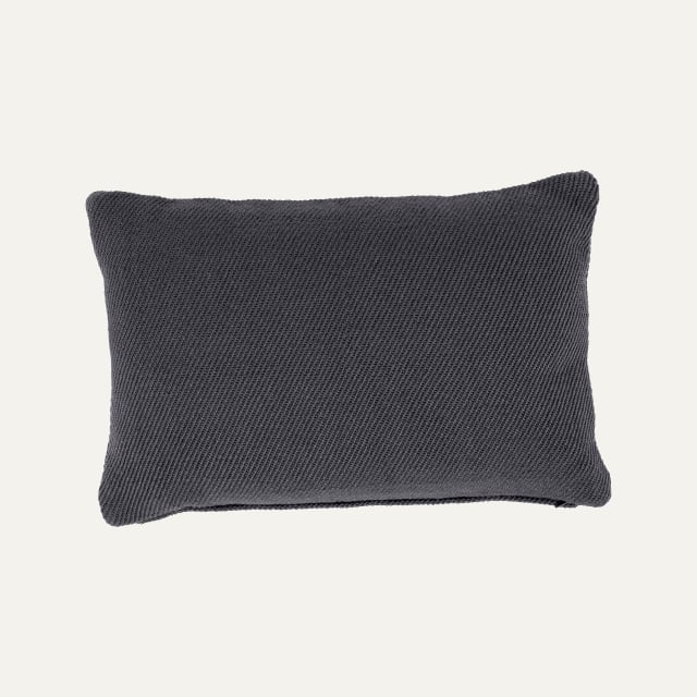 Dark gray PET pillow Plain for outdoor use