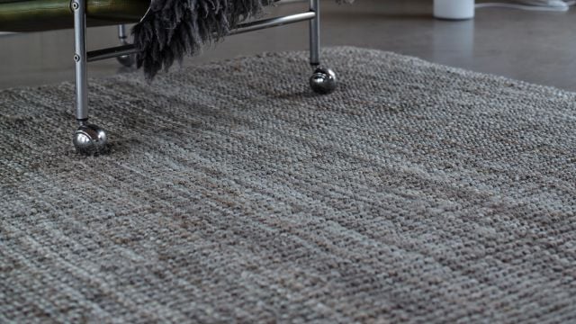 Natural grey large rug Julia of jute