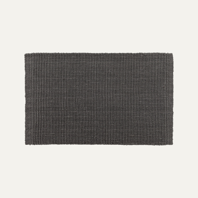 Dark grey small doormat Fiona made of jute