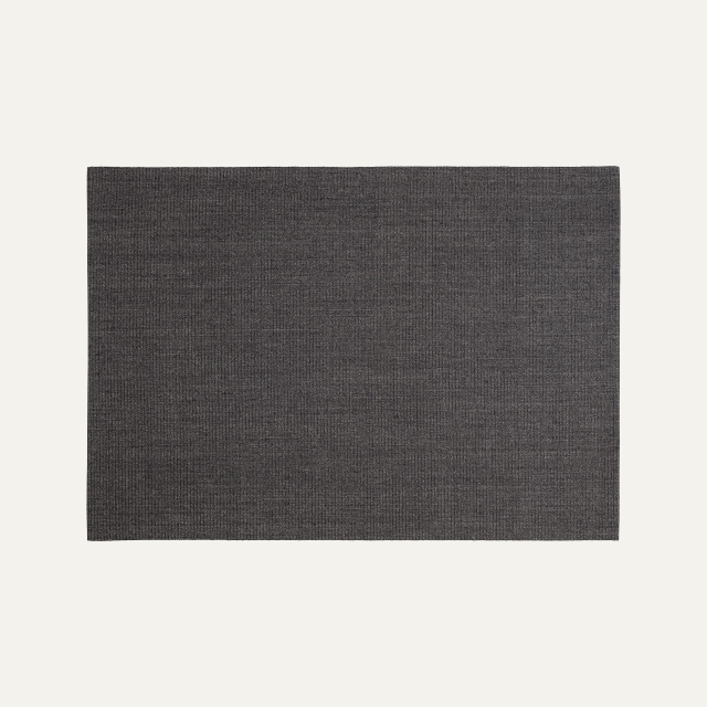 Black large rug Jenny, made of sisal