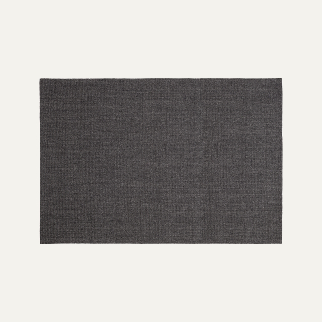 Black large rug Jenny, made of sisal