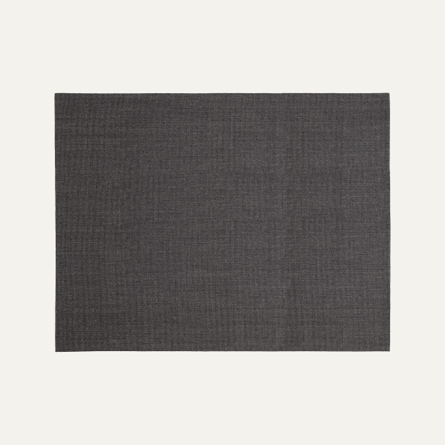 Black large rug Jenny, made of sisal