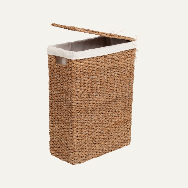 Rectangular laundry basket Esther, made of seagrass