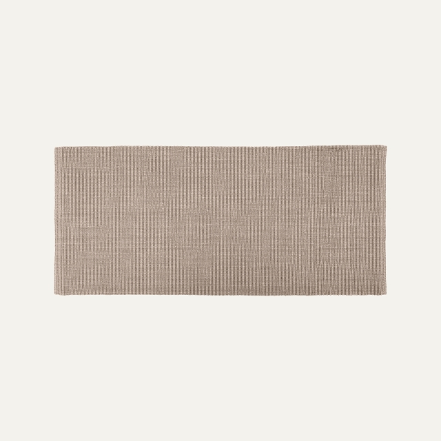 Grey long rug Fiona of jute