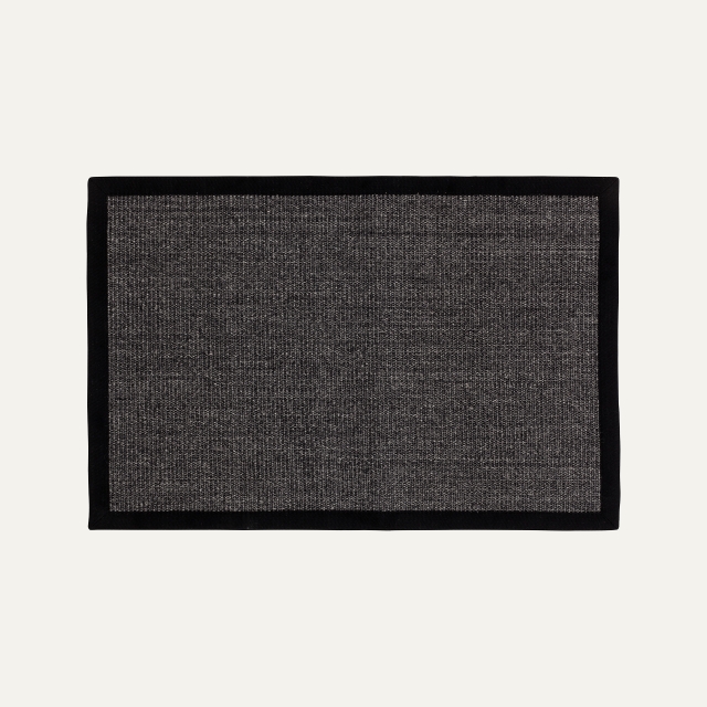 Doormat Jenny black w border 60x90cm