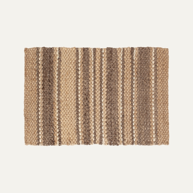 Striped doormat Fanny, of jute