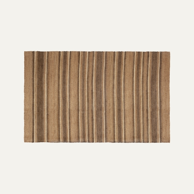 Striped large rug Fanny, of jute