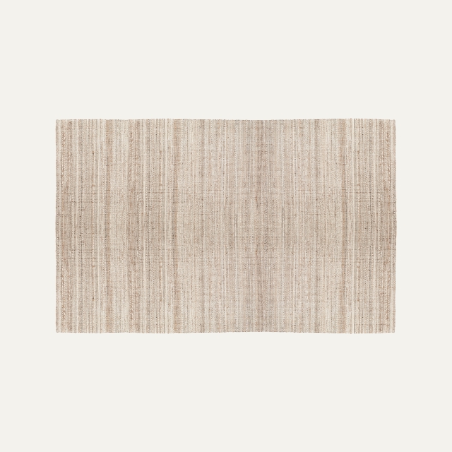 White melange large rug Filip of jute