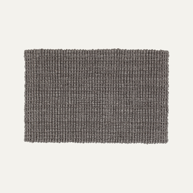 Cement grey doormat Julia of jute